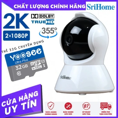 Camera Srihome SH025 2MP Wi-Fi Đàm thoại 2 chiều Xem 4 camera màn hình Giá 1,030,000₫ Camera Srihome SH025 2MP Wi-Fi Đàm thoại 2 chiều Xem 4 camera màn hình Giá 1,030,000₫
