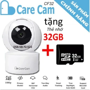 Camera wifi 360 Care Cam YH200 HD1.080 H265 đàm thoại 2 chiều Home free ship 930.000₫