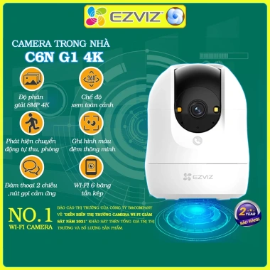 Camera wifi Ezviz C6N H6c PRO 2MP‑8MP 2K‑4K, đàm thoại 2 chiều, xoay 360 độ, chính hãng, 434.000 VND 2 Camera wifi Ezviz C6N H6c PRO 2MP‑8MP 2K‑4K, đàm thoại 2 chiều, xoay 360 độ, chính hãng, 434.000 VND 2