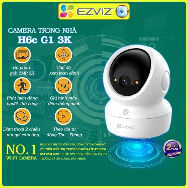 Camera wifi Ezviz C6N H6c PRO 2MP‑8MP 2K‑4K, đàm thoại 2 chiều, xoay 360 độ, chính hãng, 434.000 VND