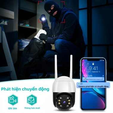Camera Wifi K29 Theo Dõi Giám Sát Ban Đêm, Âm Thanh 2 Chiều, Đèn Flash, Gọi Thực Tế - 570k 3
