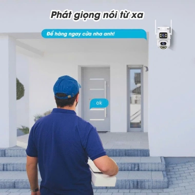 Camera Wifi KD127 Quan Sát Xoay 360 Ban Đêm, Âm Thanh 2 Chiều, Đèn Flash, Gọi Thoại Thực Tại - 820.000₫ 4