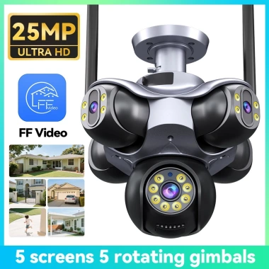 Camera WiFi Ngoại Thất 5 Mắt Xoay 360 - Cảnh Báo Trộm, 5 Khung, 1.329.570 VND