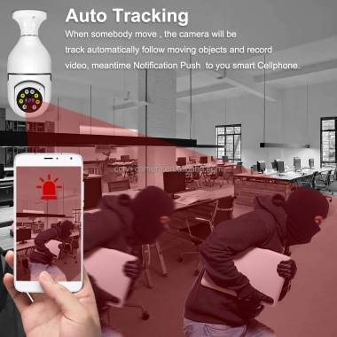 Camera Wifi ngoài trời 1.080P 8 LED Đuôi bóng đèn xoay 360 3.0Mps - 241.700 VND 4