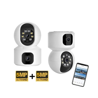 Camera Wifi YOOSEE 2 mắt không dây xoay 360 xem 2 màn hình kèm chân đế lỗi 1 đổi 1