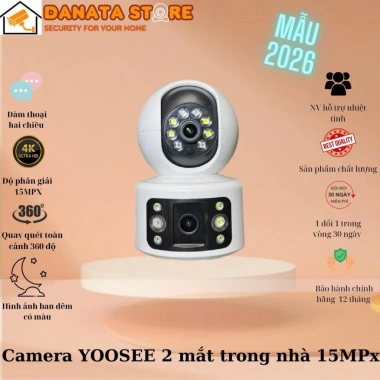 Camera Wifi YOOSEE KÉP PRO không dây, xem 2 màn hình, xoay 360°, giá 342.070₫