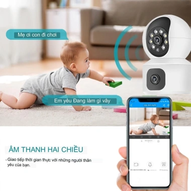 Camera Wifi YOOSEE KÉP PRO không dây, xem 2 màn hình, xoay 360°, giá 342.070₫