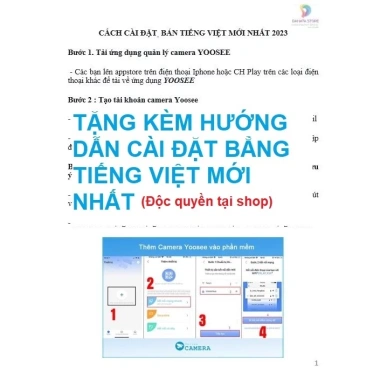 Camera Wifi YOOSEE KÉP PRO không dây, xem 2 màn hình, xoay 360°, giá 342.070₫