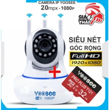 Camera Yoosee 3 Anten 2.0M 1.080P - Miễn Phí Ship, Hình Ảnh Cực Nét, Bảo Hành 1 Năm, Giá Ưu Đãi 1.079.000₫