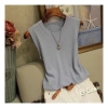 Camisole áo lụa nữ mùa hè sát nách, áo vest dáng ôm cổ tròn không tay, đa năng giảm cân, kích thước lớn, đáy mỏng 68k 3