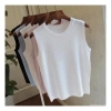 Camisole áo lụa nữ mùa hè sát nách, áo vest dáng ôm cổ tròn không tay, đa năng giảm cân, kích thước lớn, đáy mỏng 68k 6