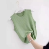 Camisole áo lụa nữ mùa hè sát nách, áo vest dáng ôm cổ tròn không tay, đa năng giảm cân, kích thước lớn, đáy mỏng 68k 13