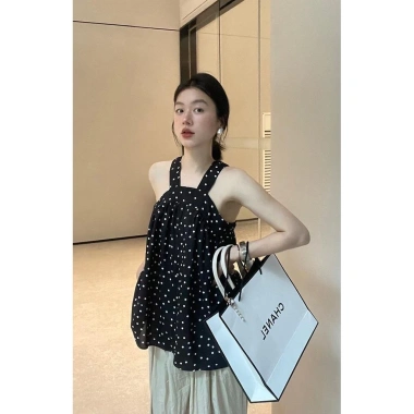 Camisole RZZX Không Tay 2.025 Hai Tay Cổ Ngoài Nữ Chấm Bi Sang Trọng - Giá 292.896₫ 3 Camisole RZZX Không Tay 2.025 Hai Tay Cổ Ngoài Nữ Chấm Bi Sang Trọng - Giá 292.896₫ 3