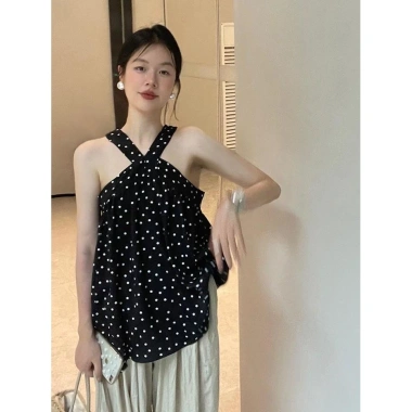 Camisole RZZX Không Tay 2.025 Hai Tay Cổ Ngoài Nữ Chấm Bi Sang Trọng - Giá 292.896₫ 7 Camisole RZZX Không Tay 2.025 Hai Tay Cổ Ngoài Nữ Chấm Bi Sang Trọng - Giá 292.896₫ 7