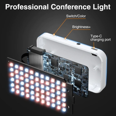 CAMOLO Selfie Light Đèn làm đẹp kẹp xoay 360 cho điện thoại, máy tính, video trực tiếp - Giá ưu đãi 170.000₫