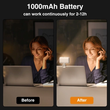 CAMOLO Selfie Light Đèn làm đẹp kẹp xoay 360 cho điện thoại, máy tính, video trực tiếp - Giá ưu đãi 170.000₫