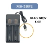 Camplos Bộ sạc pin 2 khe 21.700 18.650 26.650, 2.000mA, AC110-220V và USB 5V - Giá ưu đãi 117.000₫ 5