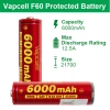 Camplos Pin sạc 21.700 Vapcell F60 6.000mAh - Dung lượng lớn, năng lượng ổn định cho đèn pin 3
