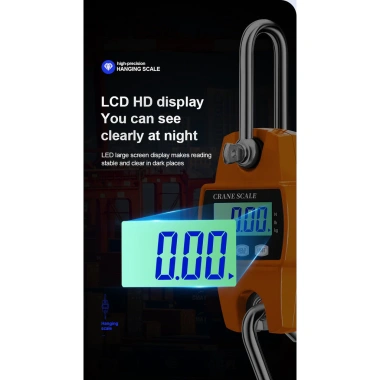 Cân cần cẩu 300KG Độ chính xác cao - Cân móc điện tử đa năng, di động, vali, giảm giá 279,041₫ 5 Cân cần cẩu 300KG Độ chính xác cao - Cân móc điện tử đa năng, di động, vali, giảm giá 279,041₫ 5