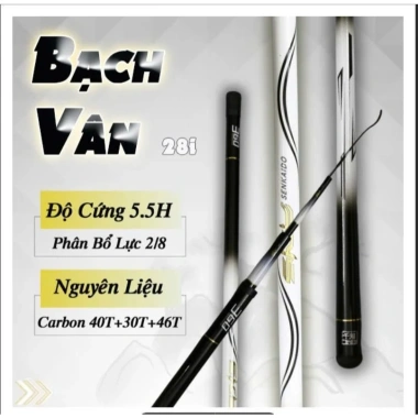 Cần câu bạch vân - Siêu phẩm rổ, chép, trám trắng, giá ưu đãi 838.695 VND Cần câu bạch vân - Siêu phẩm rổ, chép, trám trắng, giá ưu đãi 838.695 VND