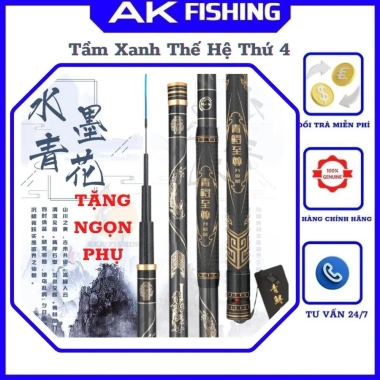 Cần câu đài tầm xanh thế hệ 4 20H chính hãng - Săn trắm, chép, cá khủng, chỉ 1,32 tr