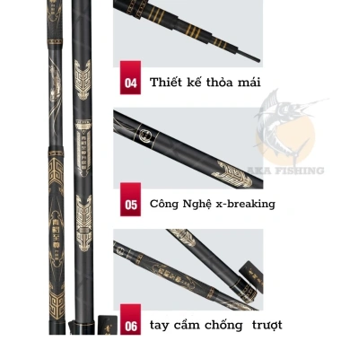 Cần câu đài tầm xanh thế hệ 4 20H chính hãng - Săn trắm, chép, cá khủng, chỉ 1,32 tr