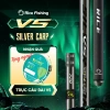 Cần câu đài V5 SILVER CARP RiceFishing carbon cao cấp CC-34 - Siêu nhẹ, chuyên câu chép, cá mè, giá chỉ 540k