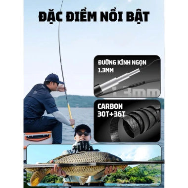 Cần Câu Handing Ryuki Phong 3H/4H/5H - Giá chỉ 440.000đ, khuyến mãi giảm 132.000đ, độ bền cao 3 Cần Câu Handing Ryuki Phong 3H/4H/5H - Giá chỉ 440.000đ, khuyến mãi giảm 132.000đ, độ bền cao 3