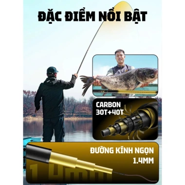Cần Câu Handing Ryuki Phong 3H/4H/5H - Giá chỉ 440.000đ, khuyến mãi giảm 132.000đ, độ bền cao