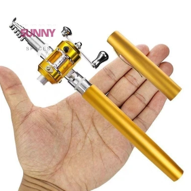 Cần câu kính thiên văn bỏ túi di động bút gấp, cần câu rong biển nhỏ mới, tiện lợi