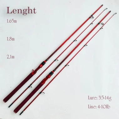 Cần câu lure Brick Samurai đầu bu chống xoắn carbon – 150.000đ (giảm từ 181.500đ) 8