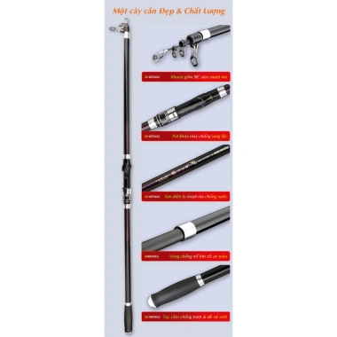Cần Câu Máy Lục Nhật Siêu Cứng, Tải Mồi 200-300g, Câu Xa Bờ - Giá ưu đãi 1,582,000 VND 3 Cần Câu Máy Lục Nhật Siêu Cứng, Tải Mồi 200-300g, Câu Xa Bờ - Giá ưu đãi 1,582,000 VND 3