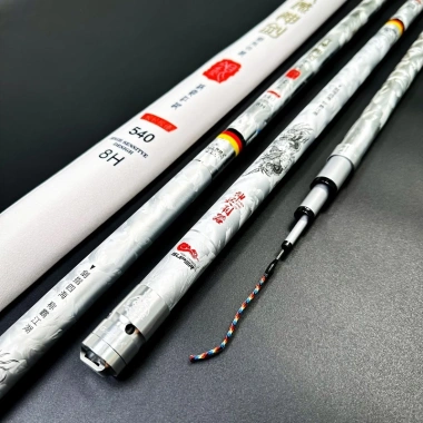 Cần câu tay lục mạch Thần Kiếm 8H bản săn carbon xoắn kèm ngọn phụ, giá ưu đãi