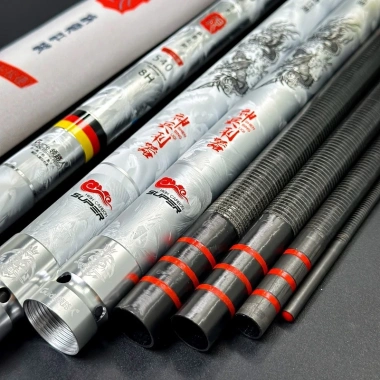 Cần câu tay lục mạch Thần Kiếm 8H bản săn carbon xoắn kèm ngọn phụ, giá ưu đãi