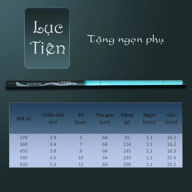 Cần câu tay Lục Tiên CD78 câu đơn độ cứng 3H - Câu cá giải trí, giá chỉ 49.000