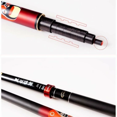 Cần câu tay Quỷ Vương 8h carbon cao cấp, ngọn 1li9 + nhẫn tặng kèm - Giá 275.000 VND 5