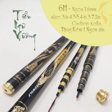 Cần câu tay Tiểu Ngư Vương 6H Câu Đơn Câu Đài kèm Ngọn Phụ Giá ưu đãi 123.519₫