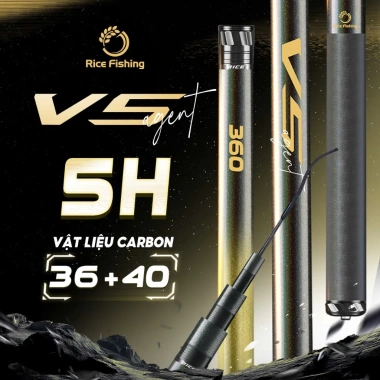 Cần câu V5 AGENT độc quyền - chất liệu cacbon cao cấp, giá ưu đãi 550.000 VND