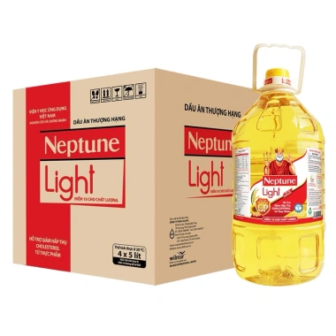 Can Dầu Ăn Cao Cấp Neptune 5L - Giá chỉ 340.000 dong, chất lượng chuẩn thực phẩm, thơm ngon, giảm giá hấp dẫn