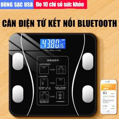 Cân điện tử 180kg kính cường lực - Theo dõi cân nặng, phân tích chỉ số cơ thể, Bluetooth, giá 95.000₫ 7