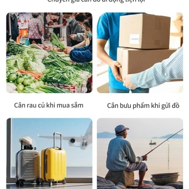 Cân Điện Tử AIODIY 50kg - Cầm tay, đo hành lý và thực phẩm, chỉ 62.273 VND