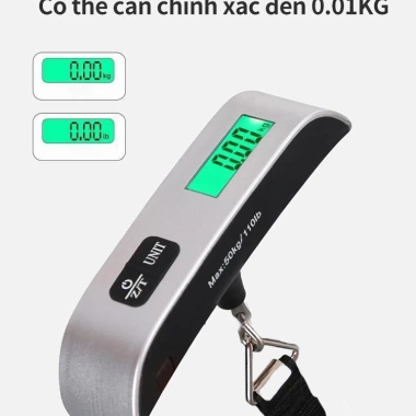 Cân Điện Tử AIODIY 50kg - Cầm tay, đo hành lý và thực phẩm, chỉ 62.273 VND