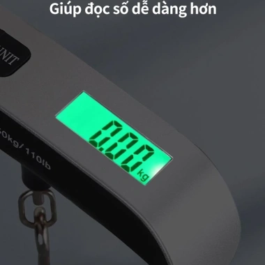 Cân Điện Tử AIODIY 50kg - Cầm tay, đo hành lý và thực phẩm, chỉ 62.273 VND