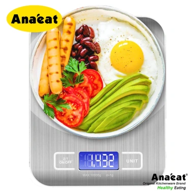 Cân điện tử ANAEAT 5kg thép không gỉ LCD: Giá 241.120₫, cân thực phẩm chuẩn xác 2