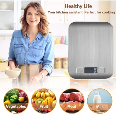 Cân điện tử ANAEAT 5kg thép không gỉ LCD: Giá 241.120₫, cân thực phẩm chuẩn xác 3