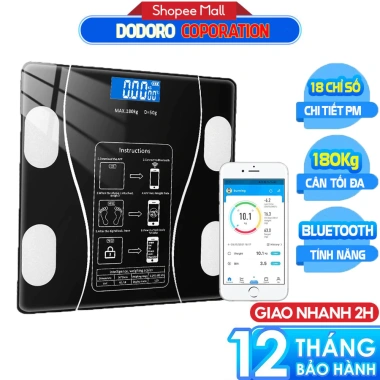 Cân điện tử Bluetooth DODORO BL998 đo INBODY - Đo cơ thể toàn diện, BH 1 năm, 79.000₫