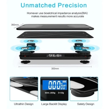Cân điện tử Bluetooth DODORO BL998 đo INBODY - Đo cơ thể toàn diện, BH 1 năm, 79.000₫