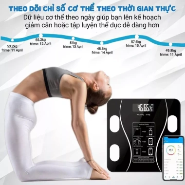 Cân Điện Tử Bluetooth Thông Minh kết nối APP - Giá chỉ 129.000đ, giảm mạnh