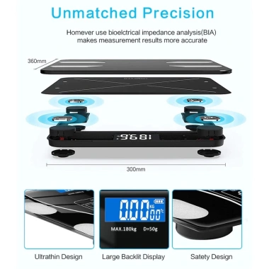 Cân điện tử Bluetooth ZODAN BL998 đo INBODY, có video, BH 1 năm - Giá chỉ 79.000 VND 7 Cân điện tử Bluetooth ZODAN BL998 đo INBODY, có video, BH 1 năm - Giá chỉ 79.000 VND 7
