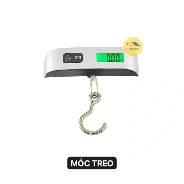 Cân điện tử cầm tay Hotech mini 50kg độ chính xác 10g có móc treo và đai buộc - Giá ưu đãi 74.250 VND